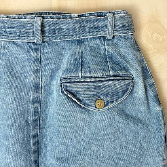 Fenwick Vintage Denim Wrap
Midi Skirt Belted High Waist
Blue Jean Women's Sz 2-4 - Picture 4 of 9